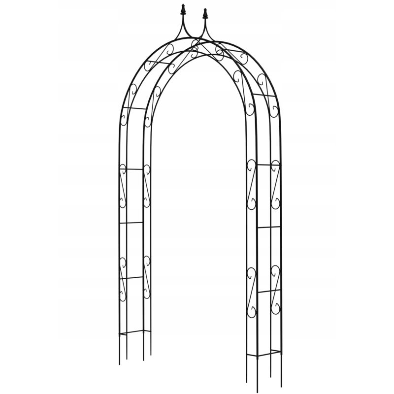 Kadax - Pergola de Jardin Arche Métallique pour Fleurs Roses Grimpantes Support 281 cm