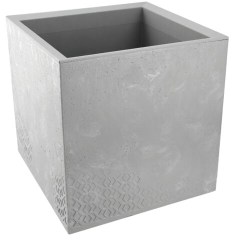 KADAX Pflanzkübel aus Kunststoff, 40 cm, Grau