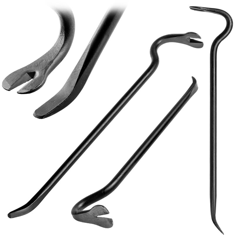 Pied-de-biche forgé courbé 500 mm Extracteur de clous Breszka Brecha Grappin de construction - Kadax