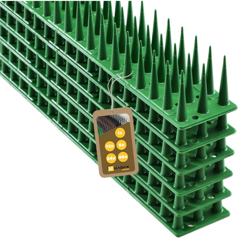 Kadax - Pigeon Bird Spikes Plastique Fort 6 pcs 3,06 m