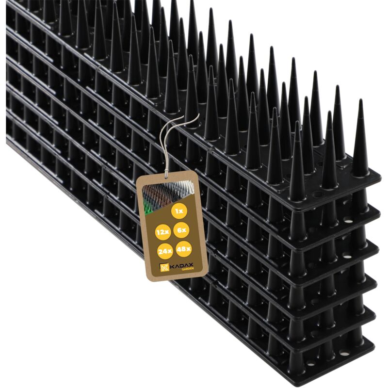 KADAX Pigeon Bird Spikes Plastique Fort 6 pcs 3,06 m