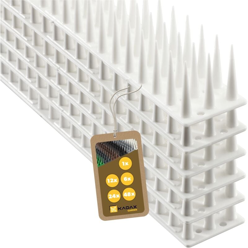 Kadax - Pigeon Bird Spikes Plastique Fort 6 pcs 3,06 m