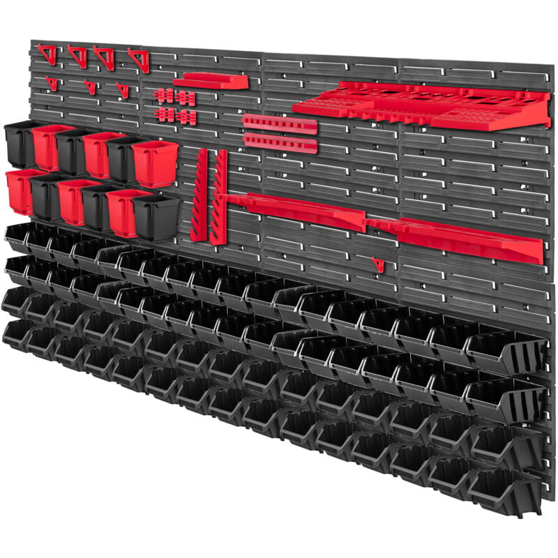 KADAX Planche à outils murale 156x78cm 103 pièces Atelier Garage Coffrets