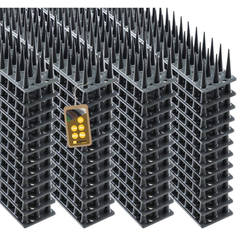 Kadax - Pointes à Pigeons en Plastique 48 pcs 24,48 m