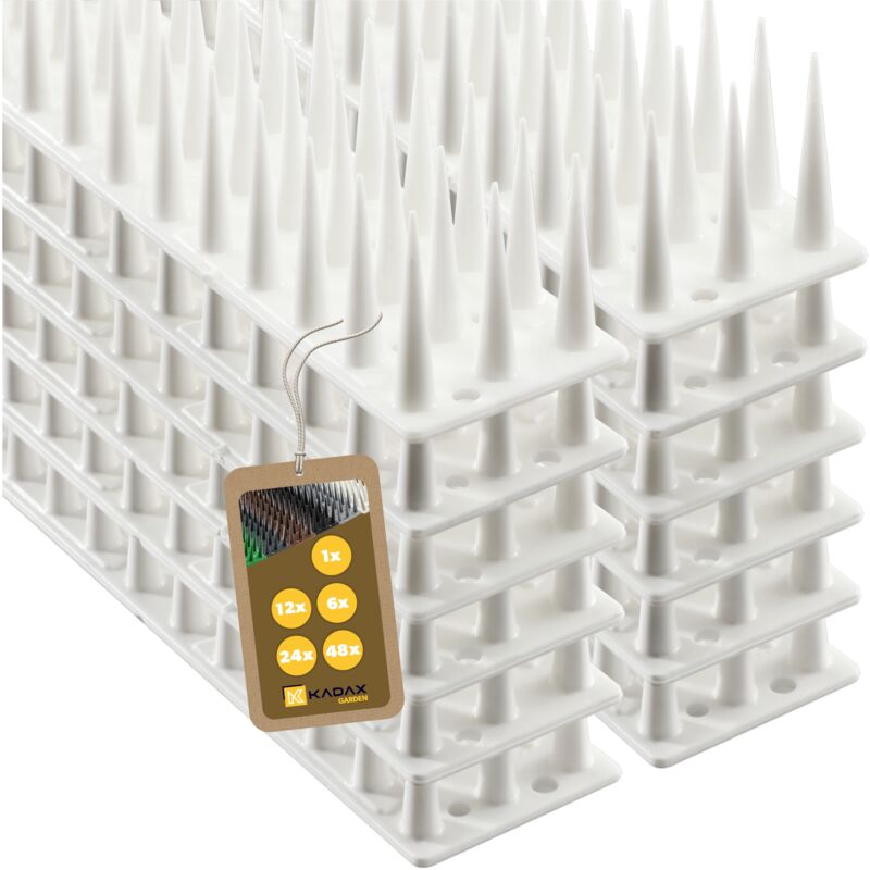 Kadax - Pointes en plastique pour pigeons, 12 pièces, 6,24 m