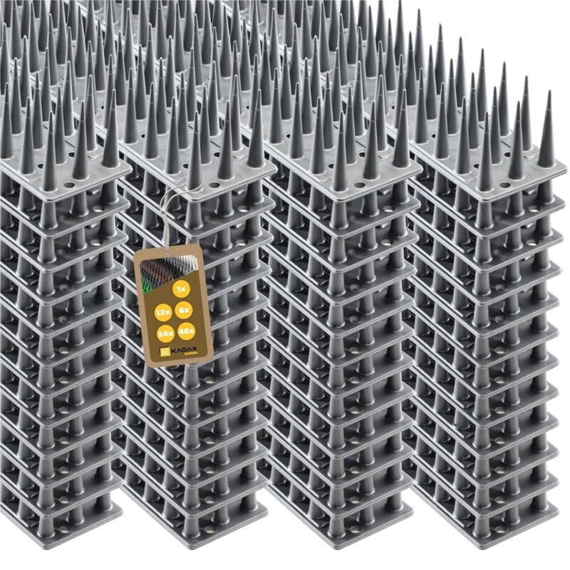 Kadax - Pointes en plastique pour pigeons, 48 pièces, 25 m