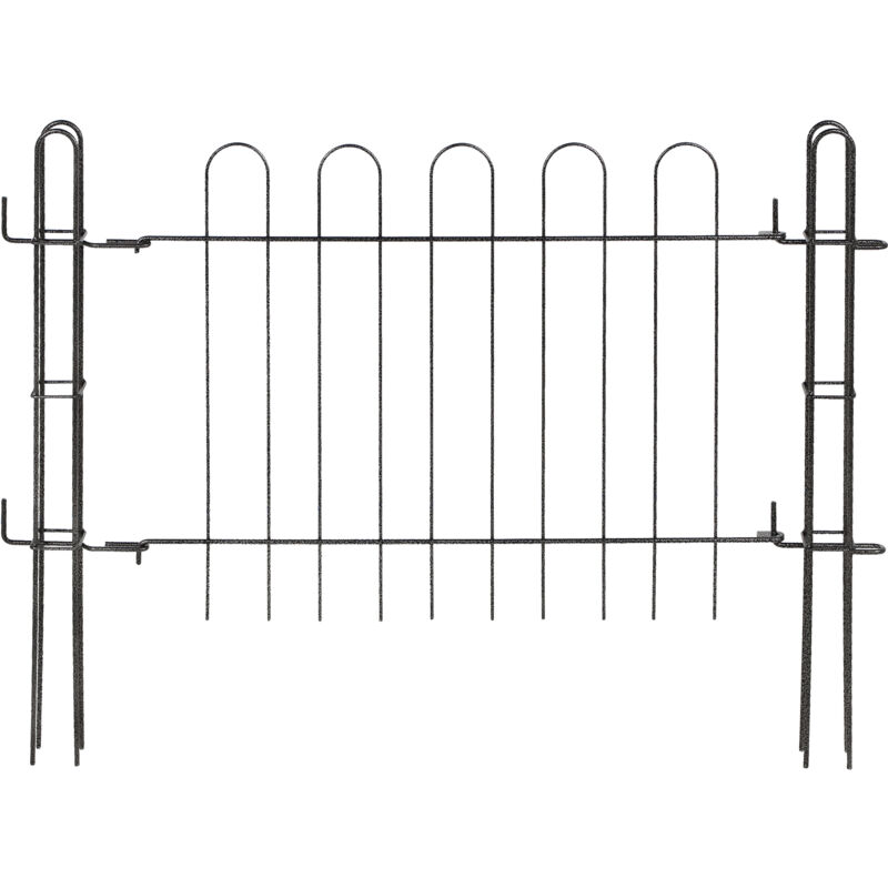 Portail de Jardin pour Clôture en Métal Panneau Classique Portillon 72 cm Jardin - Kadax