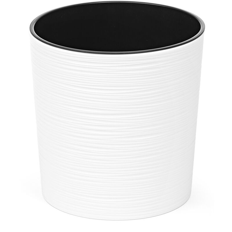 Kadax - Pot de Fleur Cache-Pot Eco Blanc 30cm