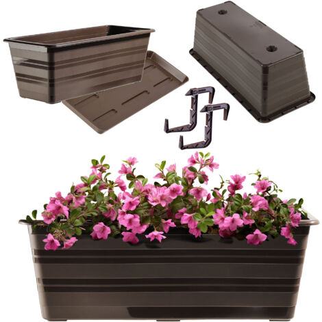 KADAX Pot de Fleur de Balcon avec Poignées 40cm
