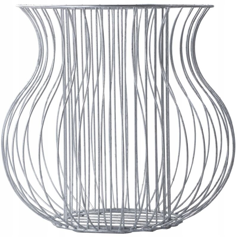 Kadax - Pot de Fleur de Jardin en Gabion en Acier 47 cm, Galvanisé