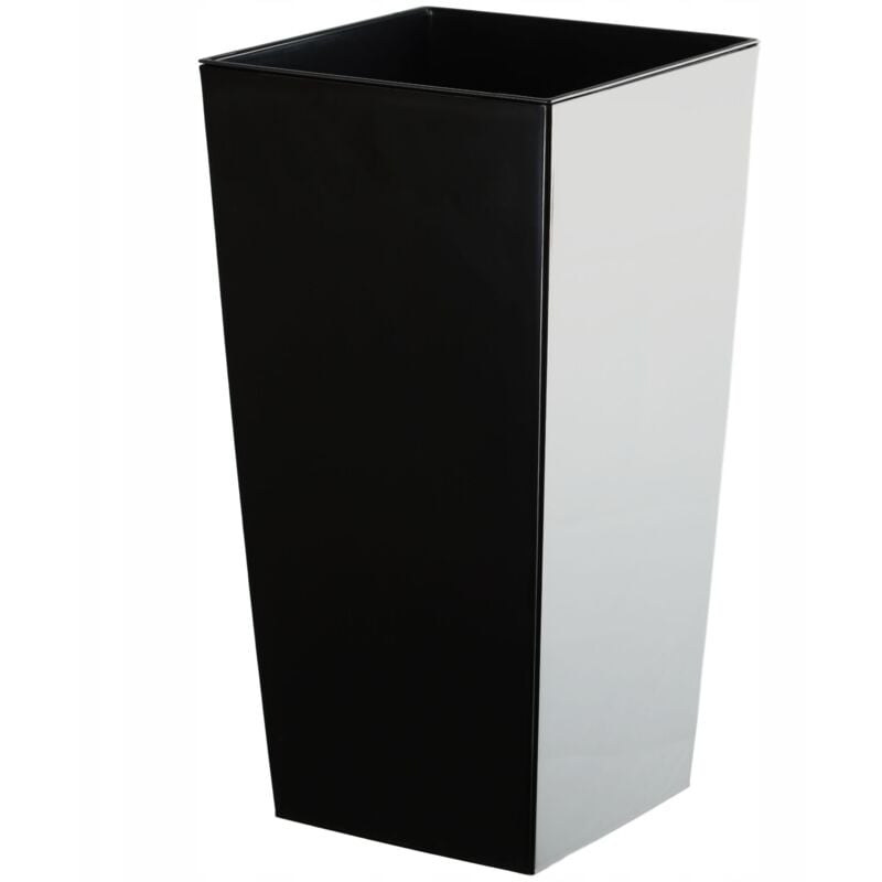 Kadax - Pot de Fleur Haut, Grande Jardiniere en Plastique pour Une Décoration Interieure et Exterieure Moderne et Élégante, Bac à Fleur (68 cm, Noir)