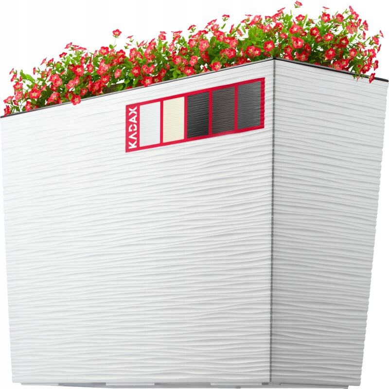 Pot de Fleur Pot de Fleur + Insert Blanc 19x56 cm - Kadax