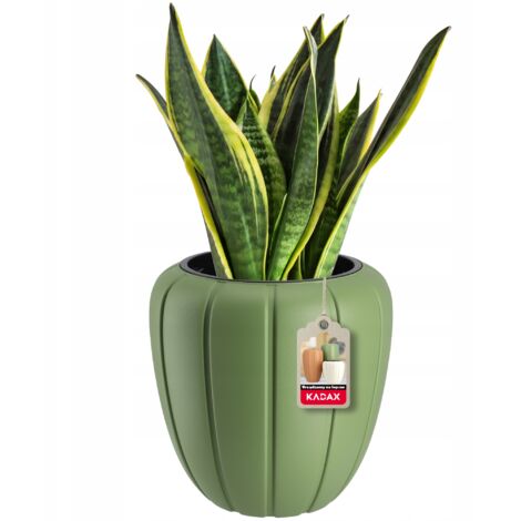 KADAX Pot de Fleurs Pot de Fleur + Insert 3D vert 40cm