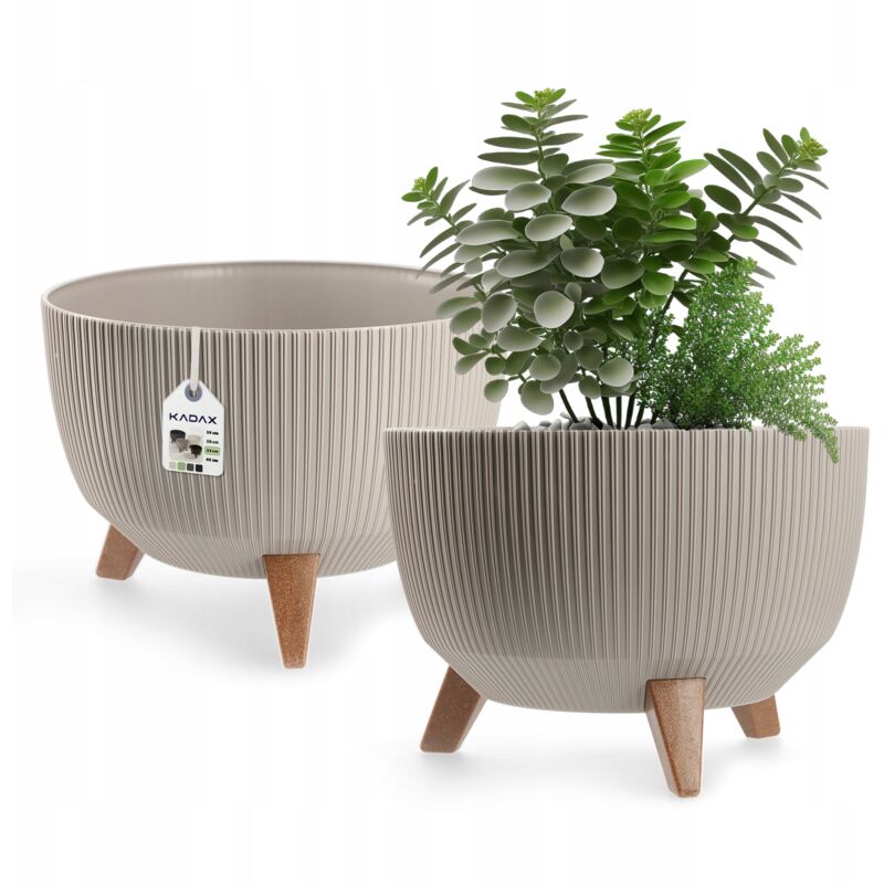 Pot de Fleurs Pot de Fleurs 33 cm Insert Couvercle Bol - Kadax