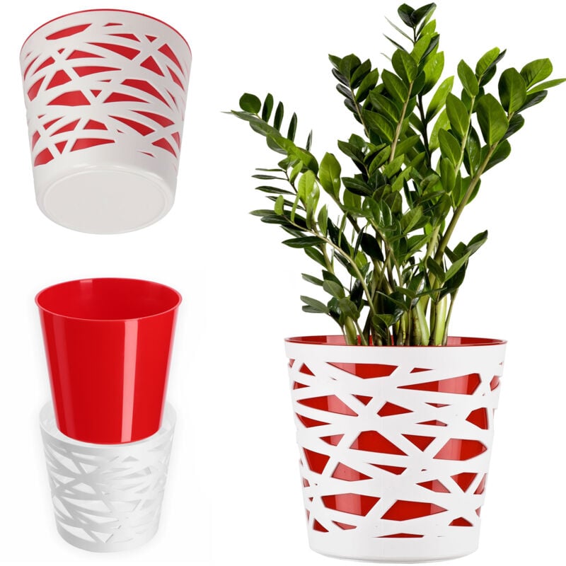 Pot de Fleurs Pot de Fleurs Cache-Pot en Plastique pour