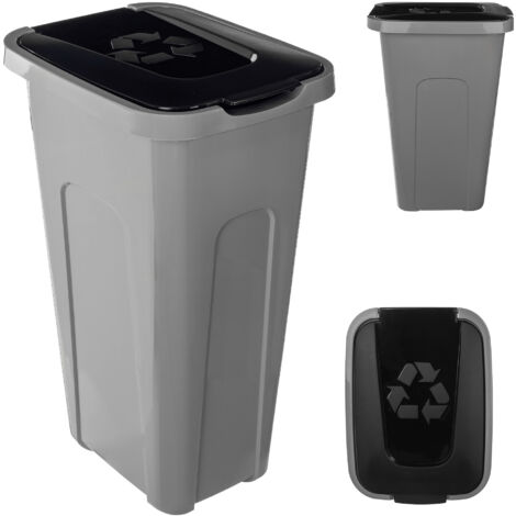 KADAX Poubelle Conteneur pour Ségrégation Poubelle 30L avec Couvercle