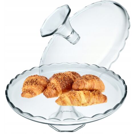 KADAX Présentoir à Gâteaux 32cm Gâteau en Verre Gâteaux Aux Fruits