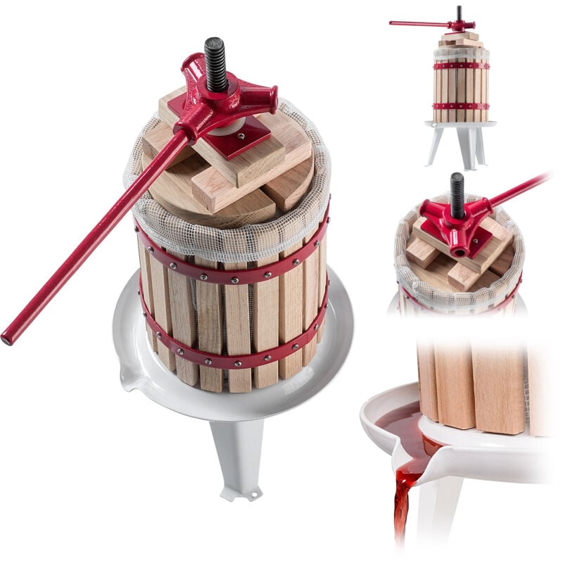 KADAX Presse-fruits doux Presse-agrumes Liqueurs de vin 6L + Sac offert