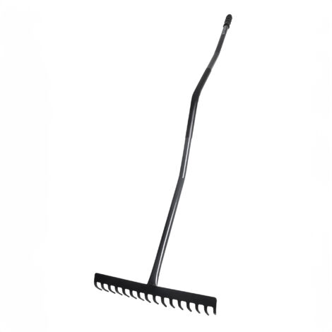KADAX Rastrillo de hojas macizo ergonómico 16 dientes hierba universal 150 cm