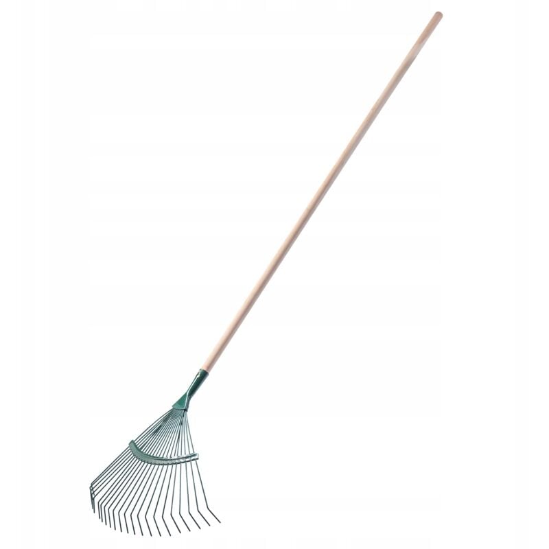 KADAX Râteau à feuilles réglable avec manche pour jardin, pelouse, râteau de jardin confortable, outil de jardin (fil)