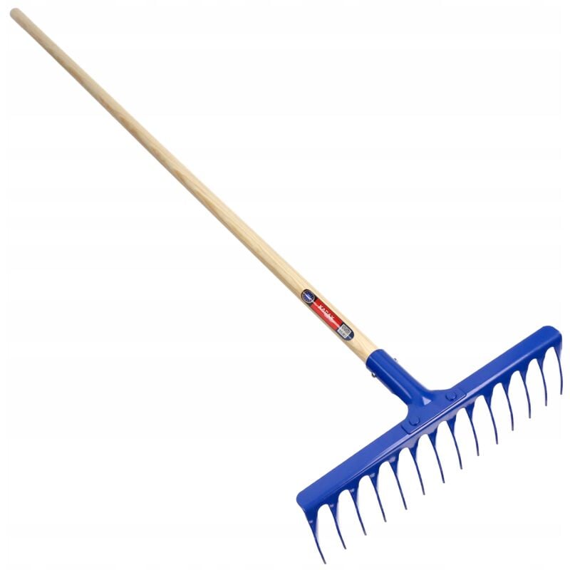 Kadax - Râteau de jardin à 14 dents - Longueur du manche : 157,2 cm