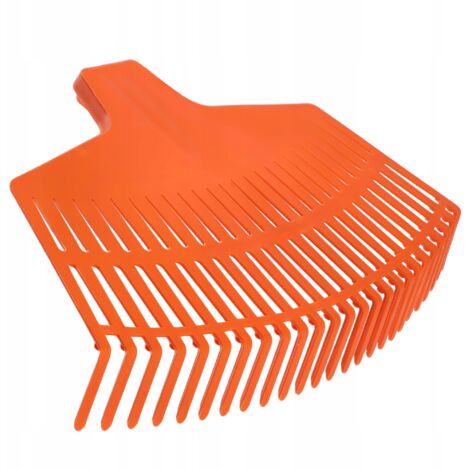 KADAX Rechen aus Kunstsoff, ohne Stiel, Orange, 45 cm