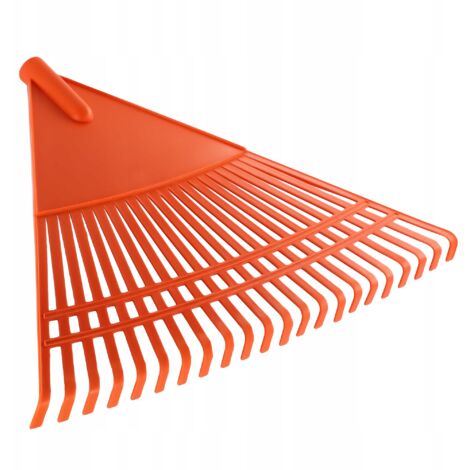 KADAX Rechen aus Kunstsoff, ohne Stiel, Orange, 60 cm