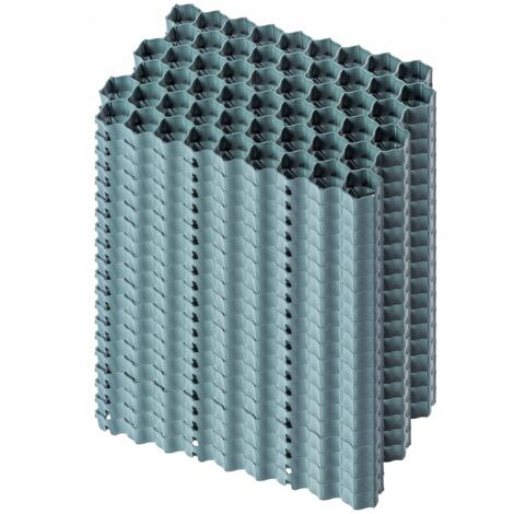 KADAX Rejilla de estacionamiento para césped y jardín 60x40x4cm 20 piezas