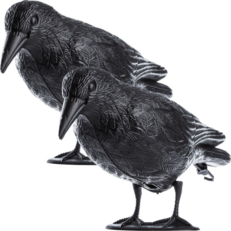 Kadax - Répulsif Oiseaux Corbeaux, Pigeons, Étourneaux, Grand, 2 pcs