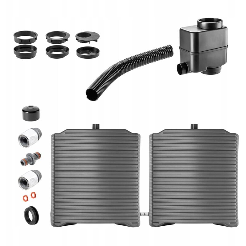 Réservoir d'eau de Pluie Conteneur Modulaire 250L Ensemble de Robinetterie - Kadax