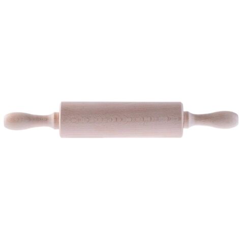 KADAX Rodillo para masa de pizza de madera giratorio cocina móvil largo 38 cm