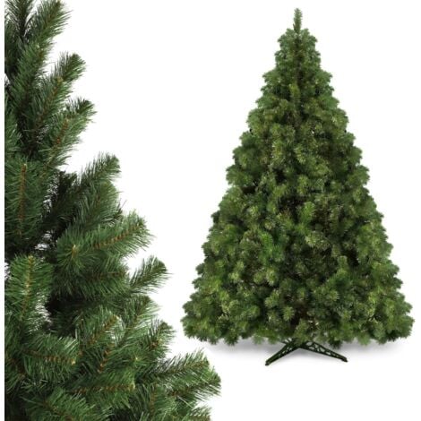 KADAX Sapin de Noël 220 - Sapin artificiel en PVC - Avec béquille - Arbre de décoration - 435 branches (elf de Noël 220 cm)