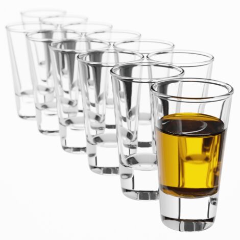 KADAX Schnapsgläser, 28ml, Shotgläser Set, Stamper für Alkohol, Brand, Shot, Vodka, Party, Schnapsgl