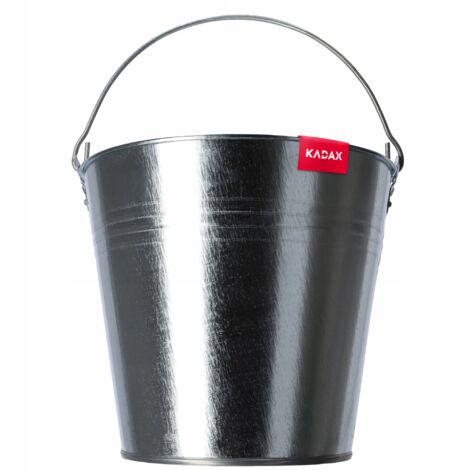 KADAX Seau de Jardin Métal Galvanisé 12 L