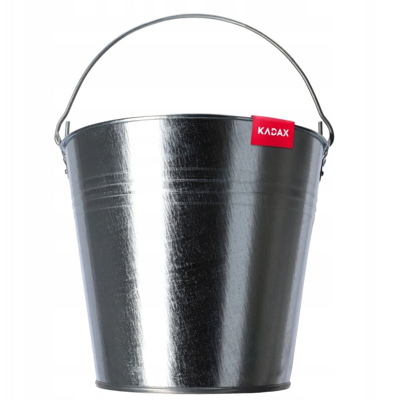 Kadax - Seau de Jardin Métal Galvanisé 15 l