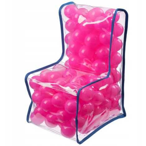 KADAX Sedia a Sfera per Bambini, Ragazzi e Ragazze, Plastica, Cameretta per Bambini, Rosa