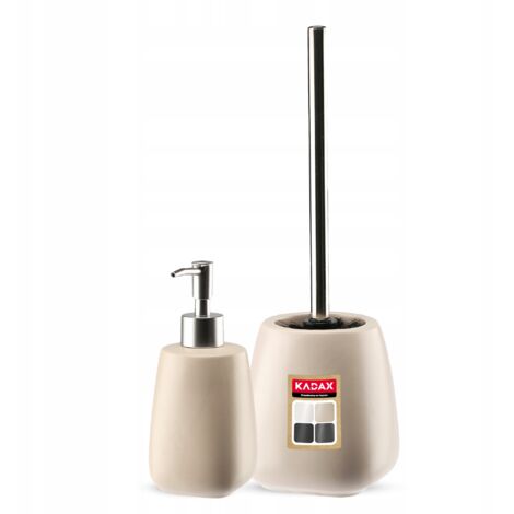 KADAX Set da bagno Dispenser per spazzole Beige
