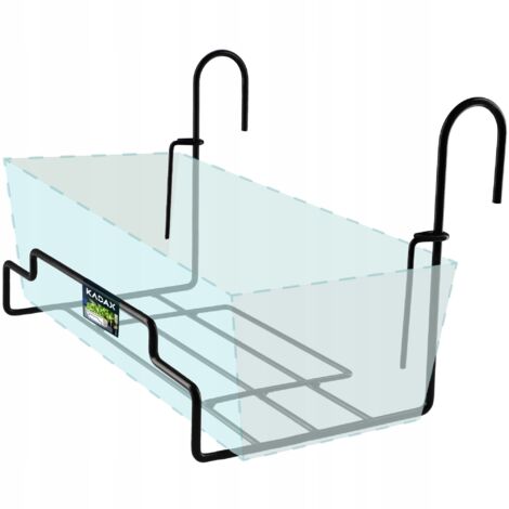 KADAX Soporte Percha para Macetas de Balcón 40cm
