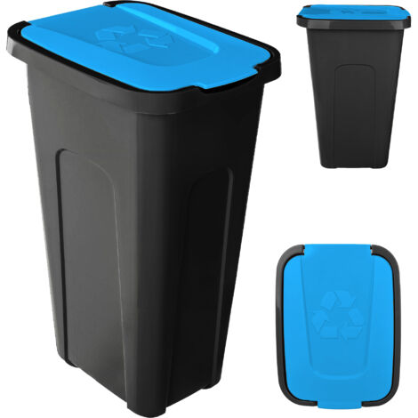 KADAX Sorta Mülltonne 30L schwarz-blau &lt9
