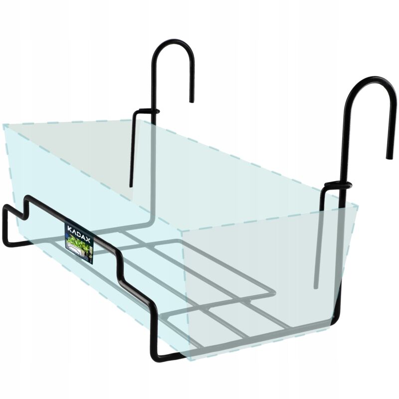 Support Cintre pour Bac de Balcon Pots de Fleurs 40cm - Kadax