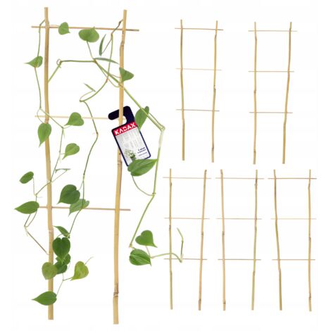 KADAX Support Pergola Échelle Bambou 45 cm 5 pcs