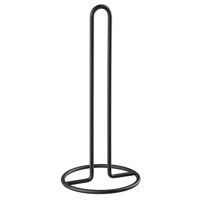 Kadax - Support Porte-Serviettes en Papier Acier Noir 32cm