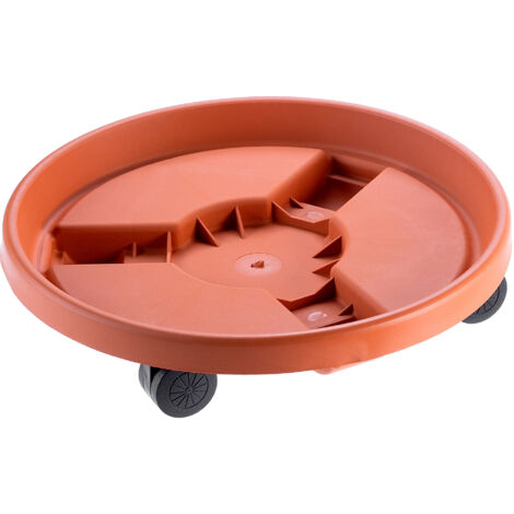 KADAX Support pour Pot de Fleur 30 cm Roues Rondes