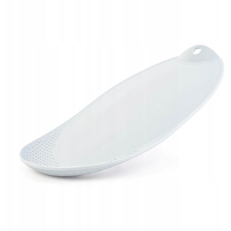 KADAX Tabla de Cortar con Escurridor con Mango de Plástico Blanco 25x38cm