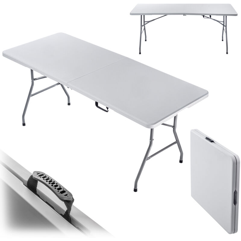 KADAX Table de Restauration de Jardin Pliante Valise Touristique Extensible 180cm