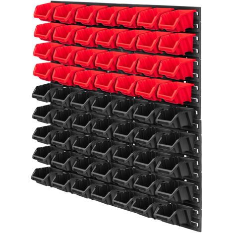 KADAX Tablero de herramientas Taller Pared 78x78cm 63uds Bandejas de garaje Contenedores