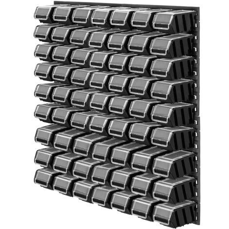 KADAX Tablero de herramientas Taller Pared 78x78cm 63uds Bandejas de garaje Contenedores