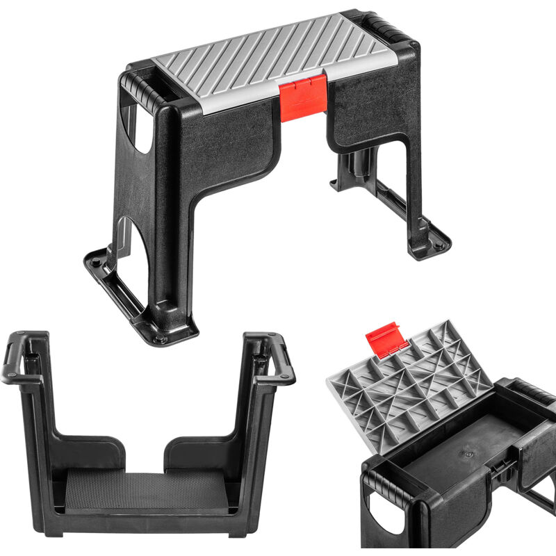 Tabouret de Jardin Genouillère Chaise Boîte de Rangement Tabouret Banc 3 en 1 Pliable - Kadax