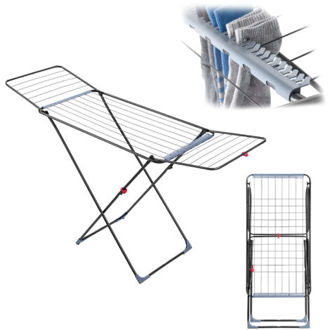 KADAX Tendedero para Ropa, De Pie, Estable, 18 m, Tendedero para Ropa, Plegable, Tendedero para Ropa, Grande