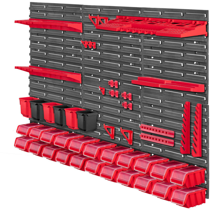 KADAX Toolboard Wall 117x78cm 53 pièces Atelier Garage Coffrets